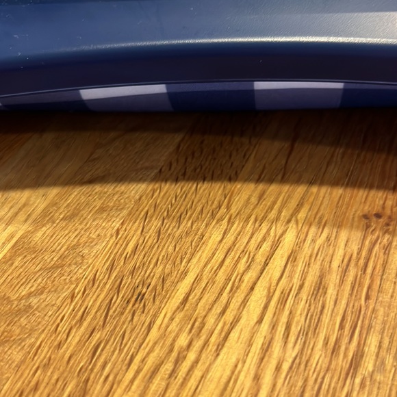 Laptop pillow desk, blue.  Lightweight with carry handle. - Picture 2 of 4